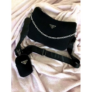 Bolsa mini bag luxo corrente alça transversal bordada com a marca