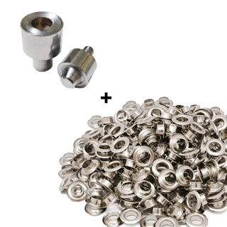 Kit Matriz + 100unid Ilhós COM Arruela Níquel Nº 0 - 45 - 50 - 51 - 54 - 70 em Oferta na Shopee