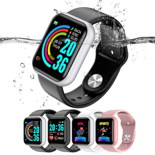 Y68 smart watch D20 pulseira inteligente 1, 44 polegadas tela colorida destacada freqüência cardíaca pressão arterial esporte bluetooth watch