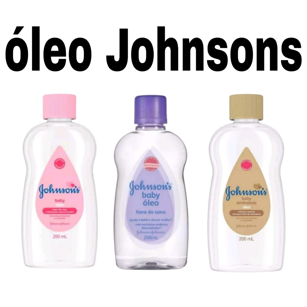 Óleo johsnsons 200ml - tradicional regular, hora do sono e amêndoas em Oferta na Shopee