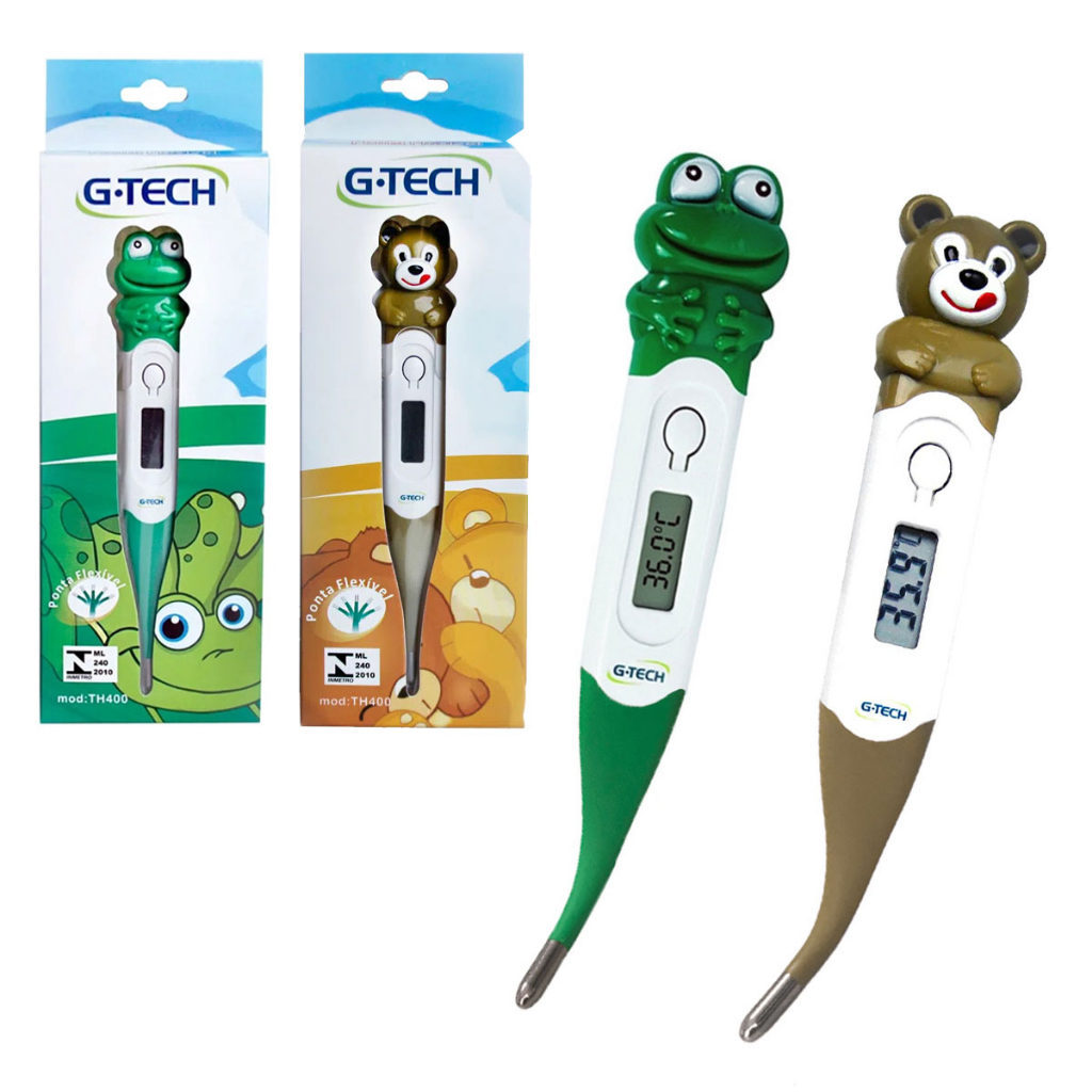 Termômetro Clinico Digital Infantil com Ponta Flexível G-Tech em Oferta na Shopee