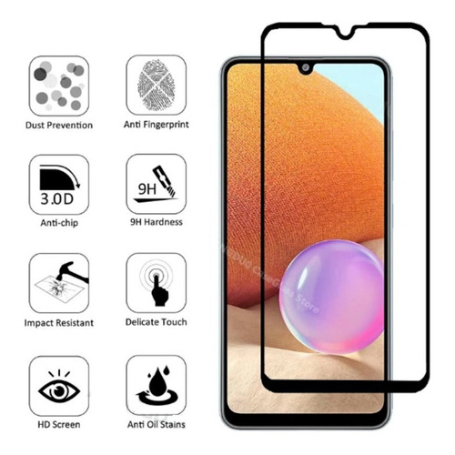 Película Vidro 3D Modelos Galaxy Samsung A01, A01Core,A02,A02s,A03,A03Core,A04