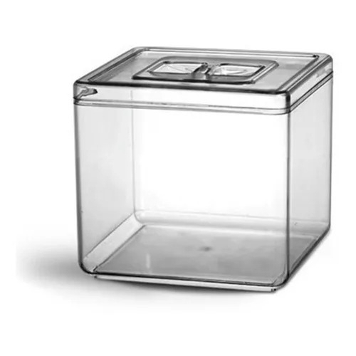 Kit 10 Potes de Acrílico Com Tampa para Cerais Ração Suplementos - Sem Concha em Oferta na Shopee