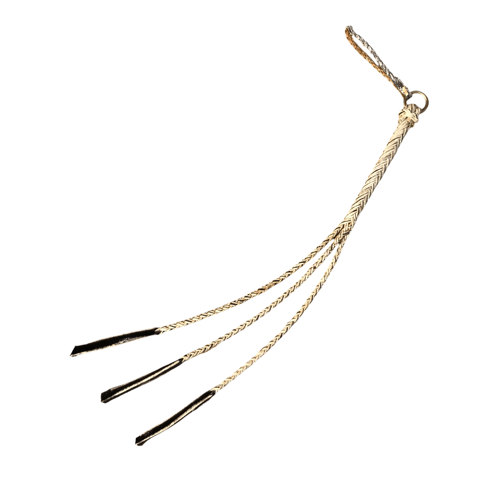 Chicote Tala Boiadeiro Muladeiro 3 Pernas Em Couro Cru em Oferta na Shopee