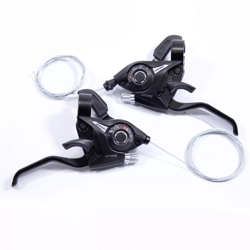 Alavanca de Cambio 24 Velocidades 3x8 Trocador Passador de Marchas Ef41 Manete Freio Bike Mtb X-time