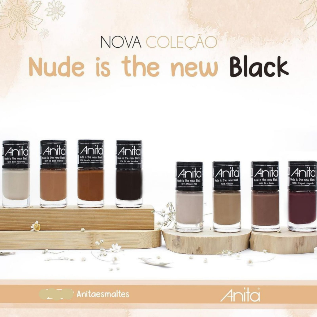 Coleção Nude is the new Black Esmaltes Anita 8 cores