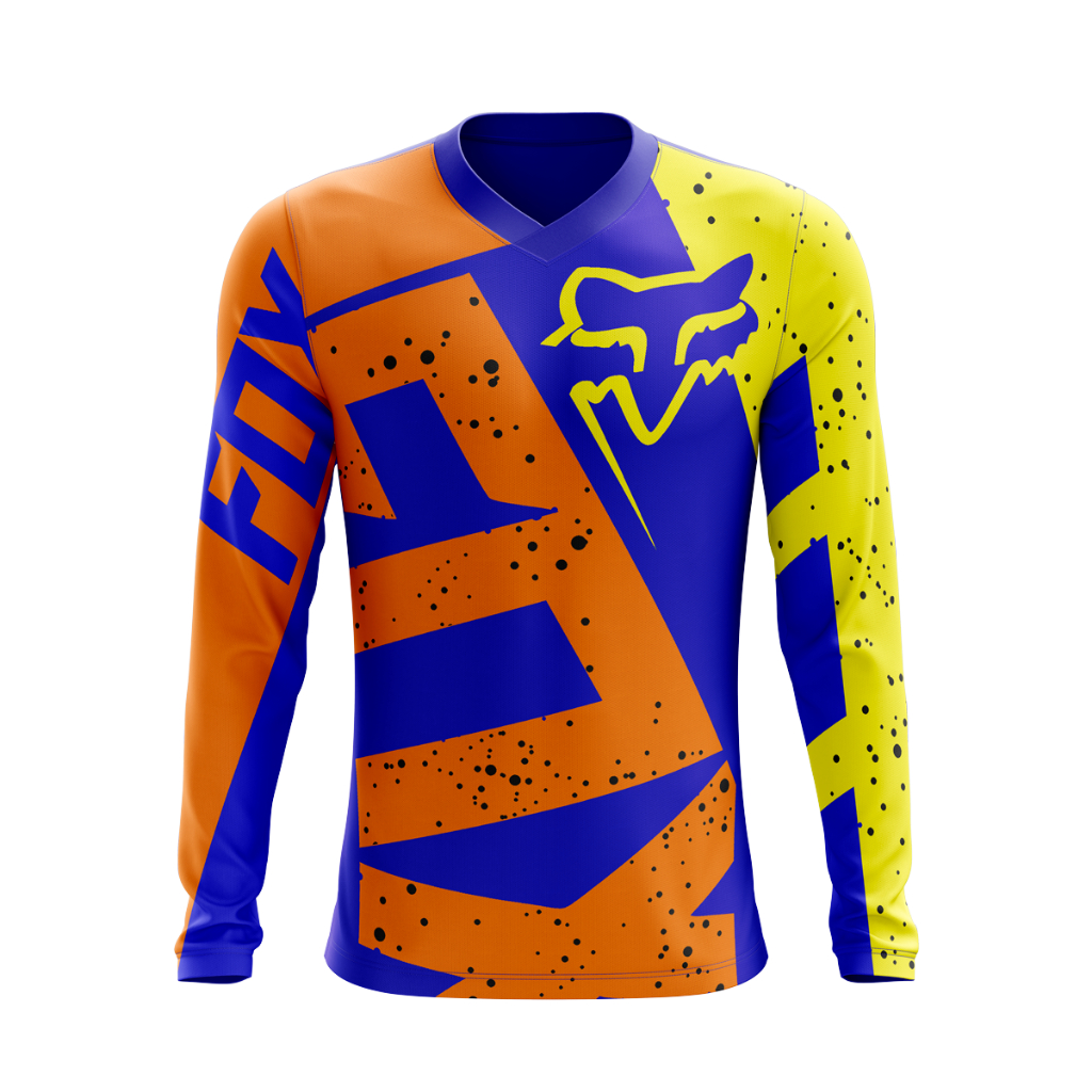 Camiseta Motocross Bike Downhill Fox Dry Tricolor