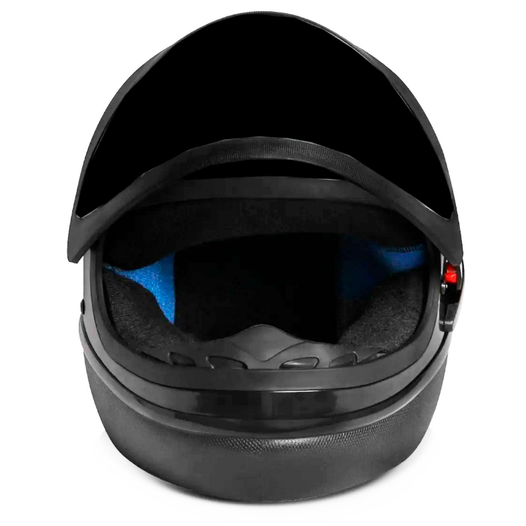 Capacete Fw3 Automático Preto com Azul Modelo San Marino — imagem 2 de 2