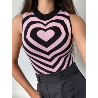 Cropped Trico Modal Coração Gola Alta em Oferta na Shopee