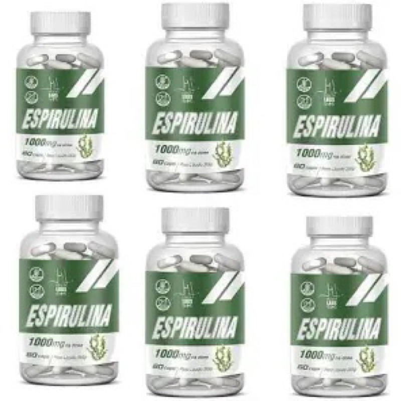 Espirulina 1000 MG kit com 6 unidades