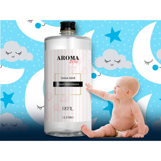Água Perfumada Aromatizador Perfume Aroma Nana Nenê Ambiente Para Lençois Roupas E Tecidos 1000ml Lojas Roupas Sacolas Presentes Não Agride O Tecidos