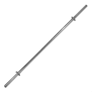 Barra Reta Oca 1,2m 25mm Com Par De Presilhas Treinar Musculação Body Pump, Barra Academia