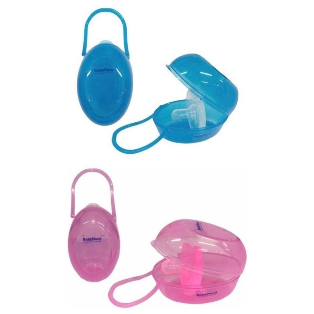 Porta Guarda Chupeta Bico Com Case Com Alça Transparente Criança Infantil Bebe
