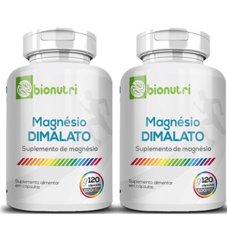 Kit 2x Magnésio Dimalato 120 Cápsulas 500mg Bionutri