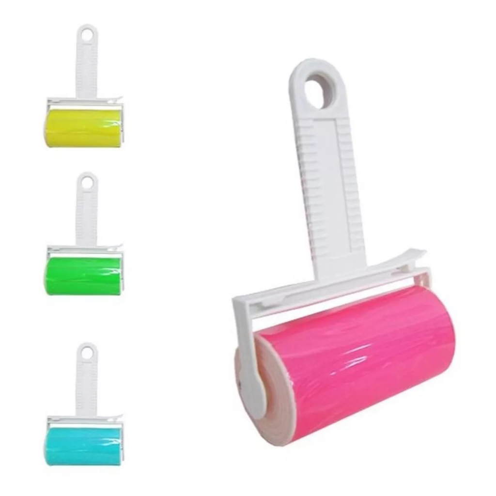 Rolo Adesivo Tira Pelo De Roupas Rolinho Lavavél Tira Lã