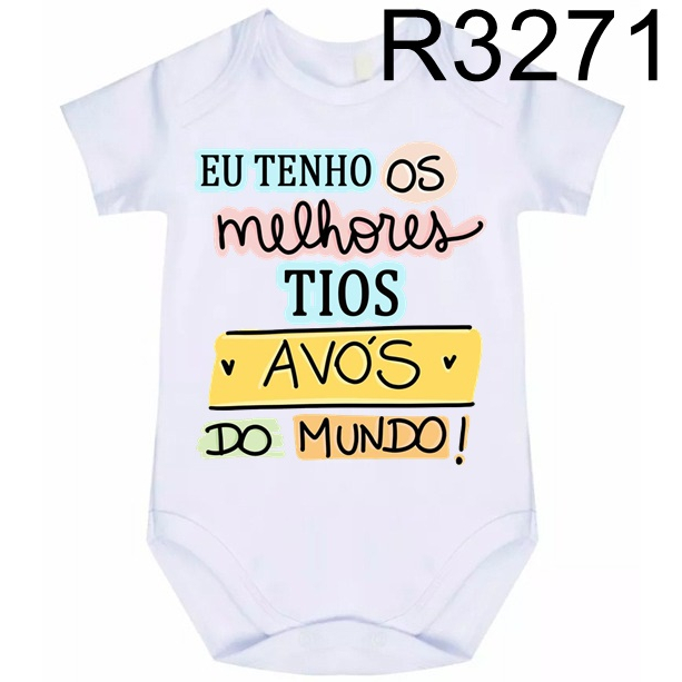 Body Bebê Melhores Tios Avó R3271