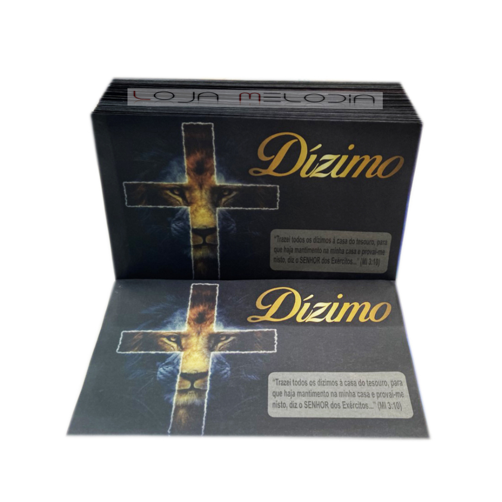 Envelope Para Dizimo Leão Pacote / 100 Unidades