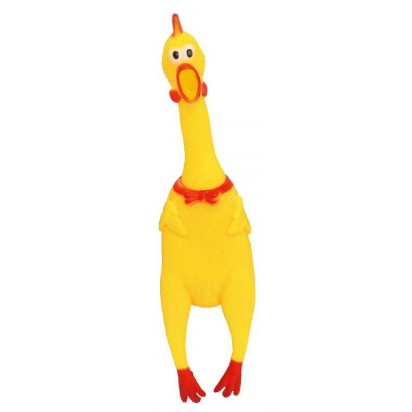Galinha Frango Borracha Mordedor Cachorro Pet Faz Barulho  Brinquedos Cachorro
