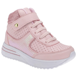 Tenis Infantil Feminino Botinha Sapatenis Menina Rosa em Oferta na Shopee