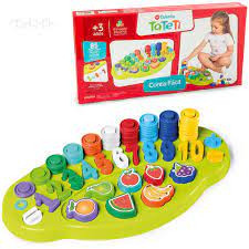 Conta Fácil Brinquedo Educativo Ta Te Ti -85peças para brincar e aprender ref.815