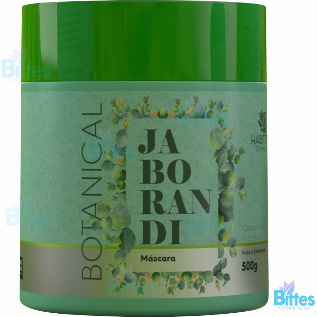 Máscara Jaborandi Hábito Cosméticos Hidratação para Crescer Cabelo