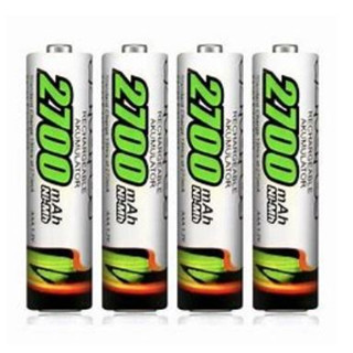 Kit Pilha Palito Recarregável 2700 mah aaa c/ 4 Unidades