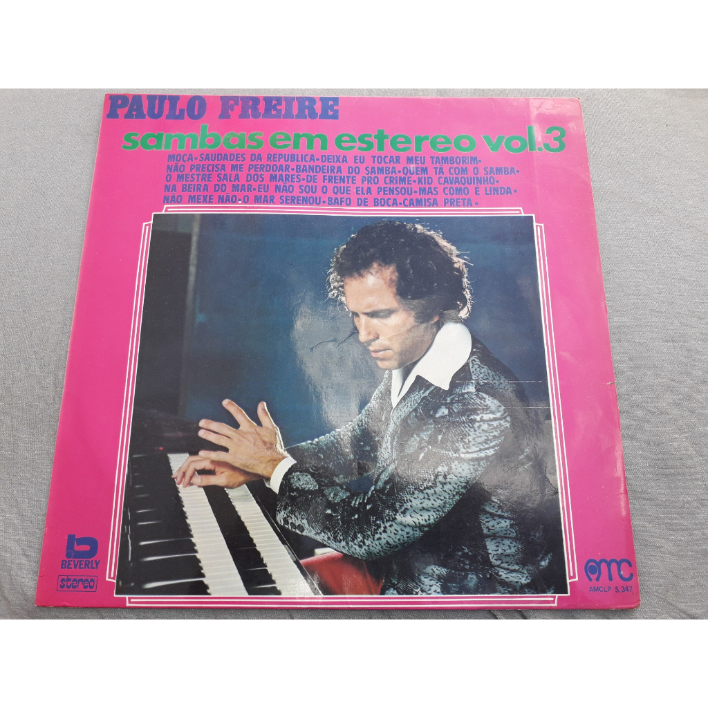 Lp Disco Vinil Paulo Freire - Sambas Em Estéreo Vol 3