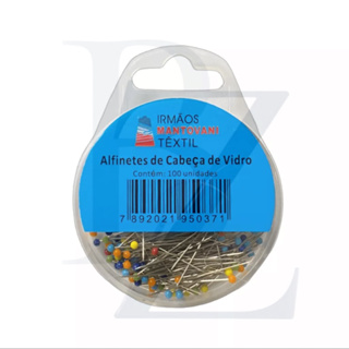 Alfinete Cabeça de Vidro Com 100 Unidades em Oferta na Shopee