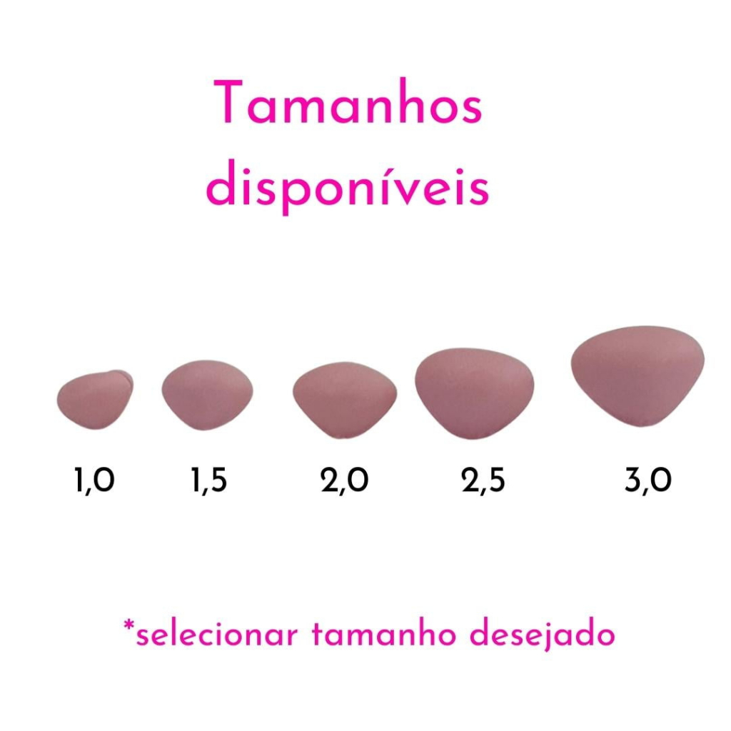 Fuça, Focinho ou Nariz Rosa para Bicho de Pelúcia 10 Unidades + Travas (Amigurumi, bonecas, bonecos, ursos, artesanato) em Oferta na Shopee