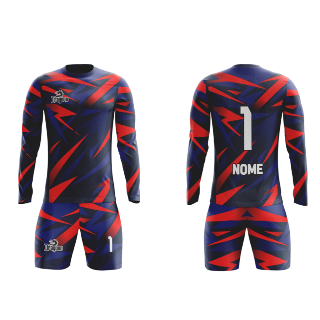Camiseta uniforme goleiro kit camiseta calção dry personalizado Original