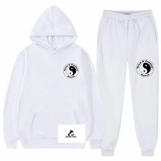 Conjunto Moleto Canguru + Calça Jogger Tony Country Yin Yang Unissex