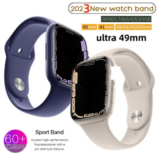 Pulseiras Sport Silicone Lisas para Iwo 38 40 42 44 41 45 49 mm Compatível iwatch Series 1 2 3 4 5 6 com relógios do mesmo tamanho Pronta Entrega