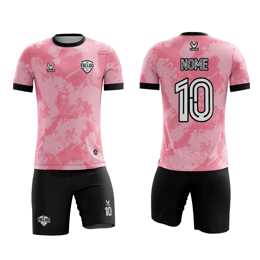 Camiseta e Calção Jogador Goleiro Futebol Manga Curta Personalizada