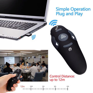 Controle sem fio Power Point Laser Pointer Apresentador Slider Pointer