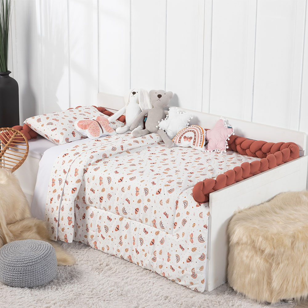 Jogo de lençol para Cama de Solteiro Quarto Infantil 3 peças 100% algodão Percal 150 fios Estampado com Elástico