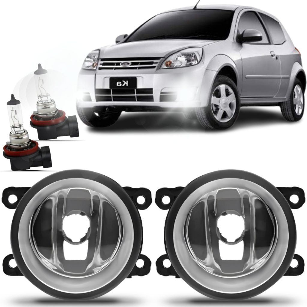 Par Farol Milha Ford Ká 2008 2009 2010 2011 2012 2013 + Lâmpada