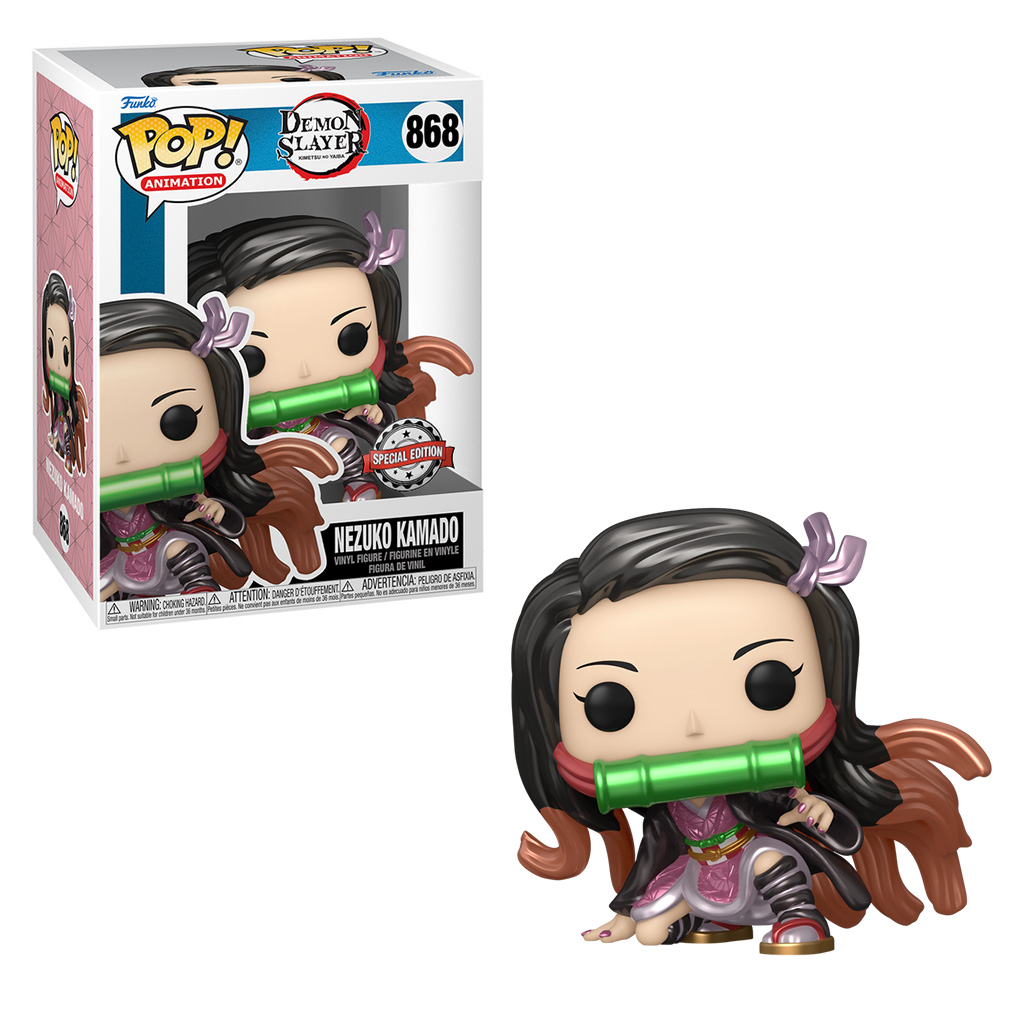 FUNKO POP ANIMATION DEMON  NOVOSLAYER EXCLUSIVE - NEZUKO KAMADO (METALLIC) 868 NOVO ORIGINAL