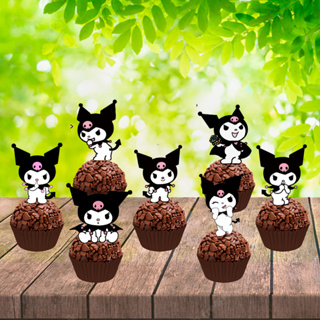 40 tag/topper/topinhos doce kuromi hellokitty personagens (LEIA A DESCRIÇÃO) em Oferta na Shopee
