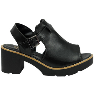 Sandália Sola De Vira Sacolei Open Boot Preta Sintética em Oferta na Shopee