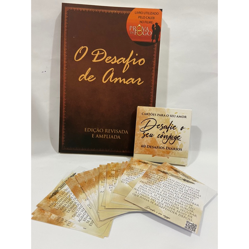 Livro Desafio de Amar 40 dias + Livro Cartão desafio de amar