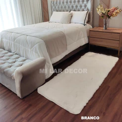 Tapete 1,50x0,50 Super Peludo Passadeira Quarto Corredor Decoração