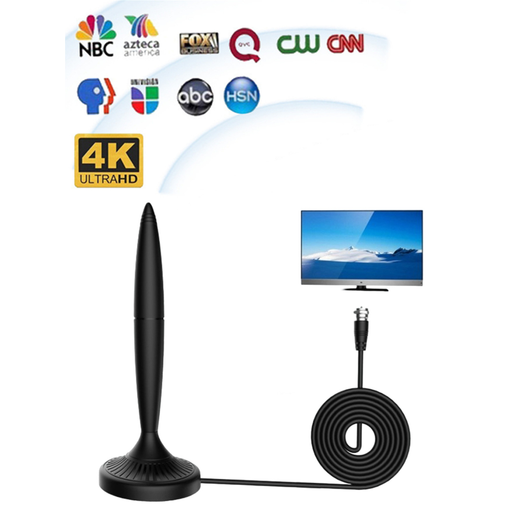 Antena Ajustável TV Digital Interna/Externa 4K 1080P Uhf 3Metros