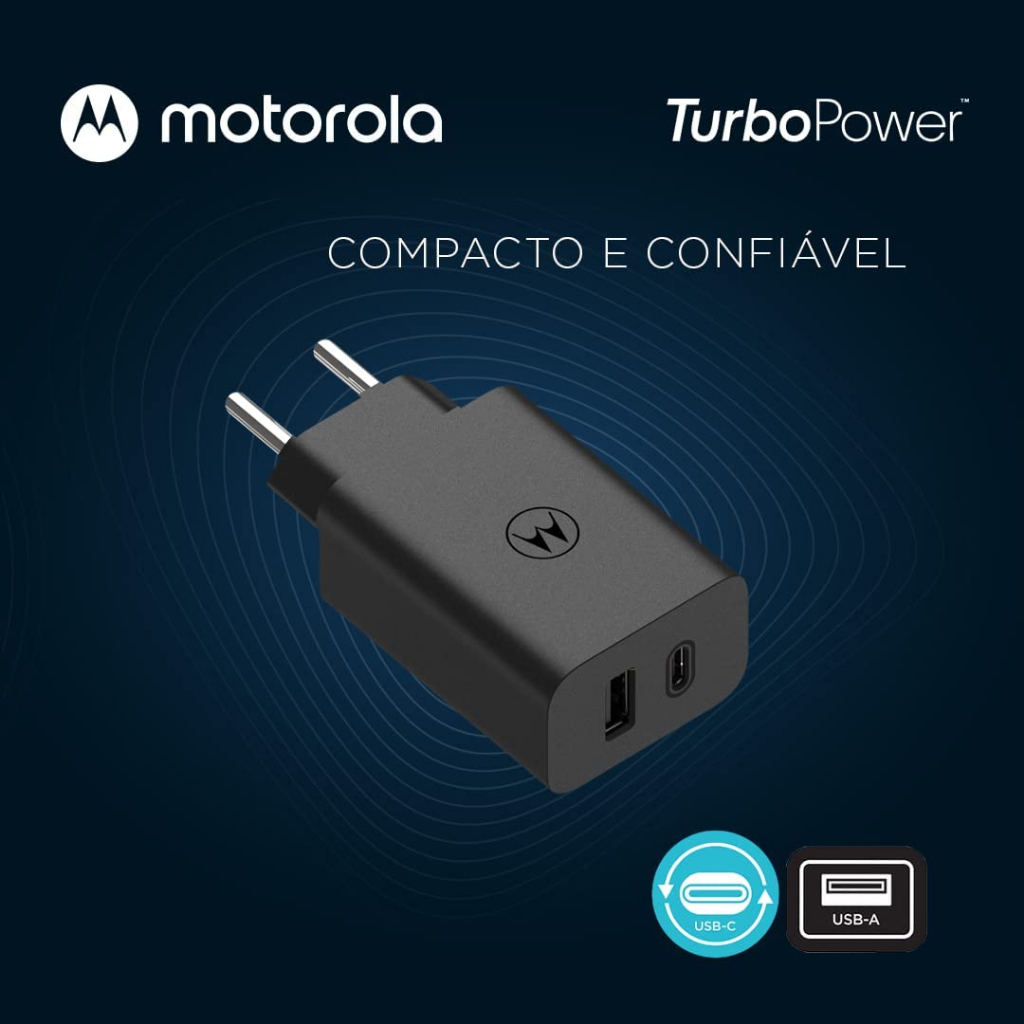 Detalhes do Carregador Portátil De Parede Motorola Turbo Power Duplo 50w Sem Cabo