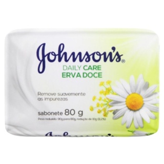 KIT COM 6 - Sabonete em Barra Erva Doce 80g - Johnson's. em Oferta na Shopee