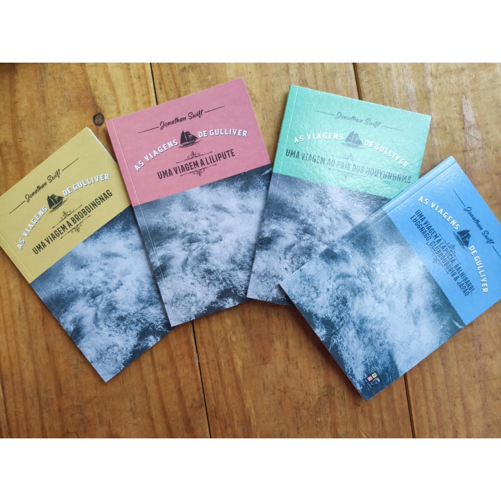 Coleção com 4 livros  Viagens de Gulliver- editora Pé da Letra