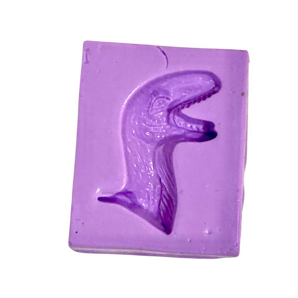 F1283 MOLDE DE SILICONE DINOSSAURO CONFEITARIA BISCUIT