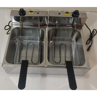 Fritadeira Elétrica Industrial 2 Cubas 14 Litros Inox