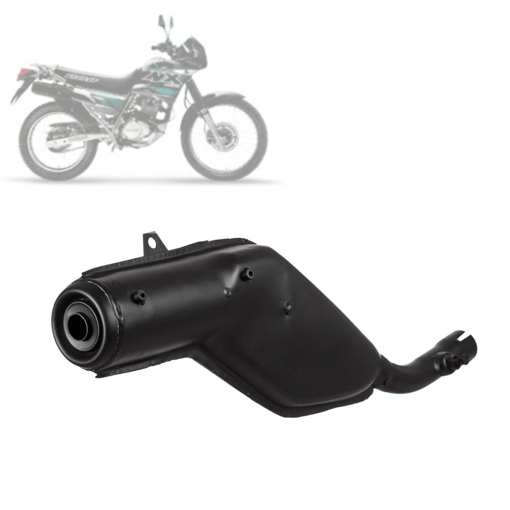 Escapamento Escape Roncar Original Para Moto Nx 200 1993 1994 1995 1996 1997 1998 1999 2000 2001 em Oferta na Shopee