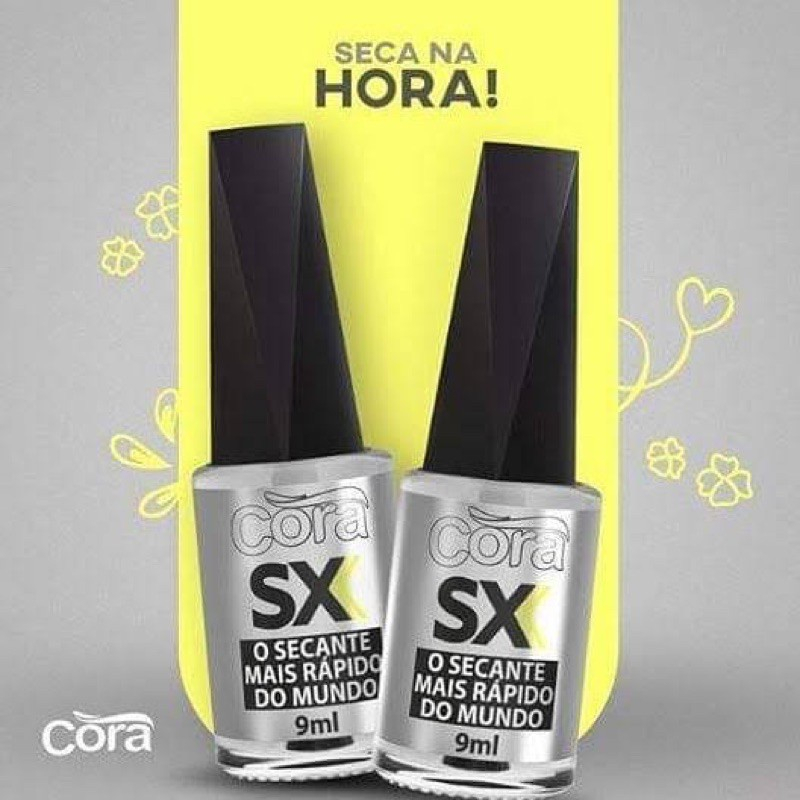 kit 2 Cora SX Secante Ultra Rápido 9ml