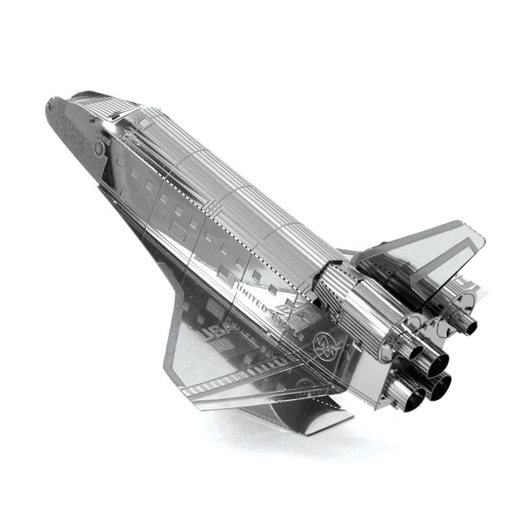 Quebra Cabeça 3d Metálico Nave Ônibus Espacial Foguete Nasa Metal Nano